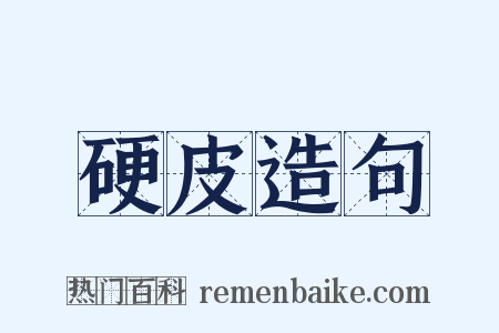 硬皮造句是什么意思的图片